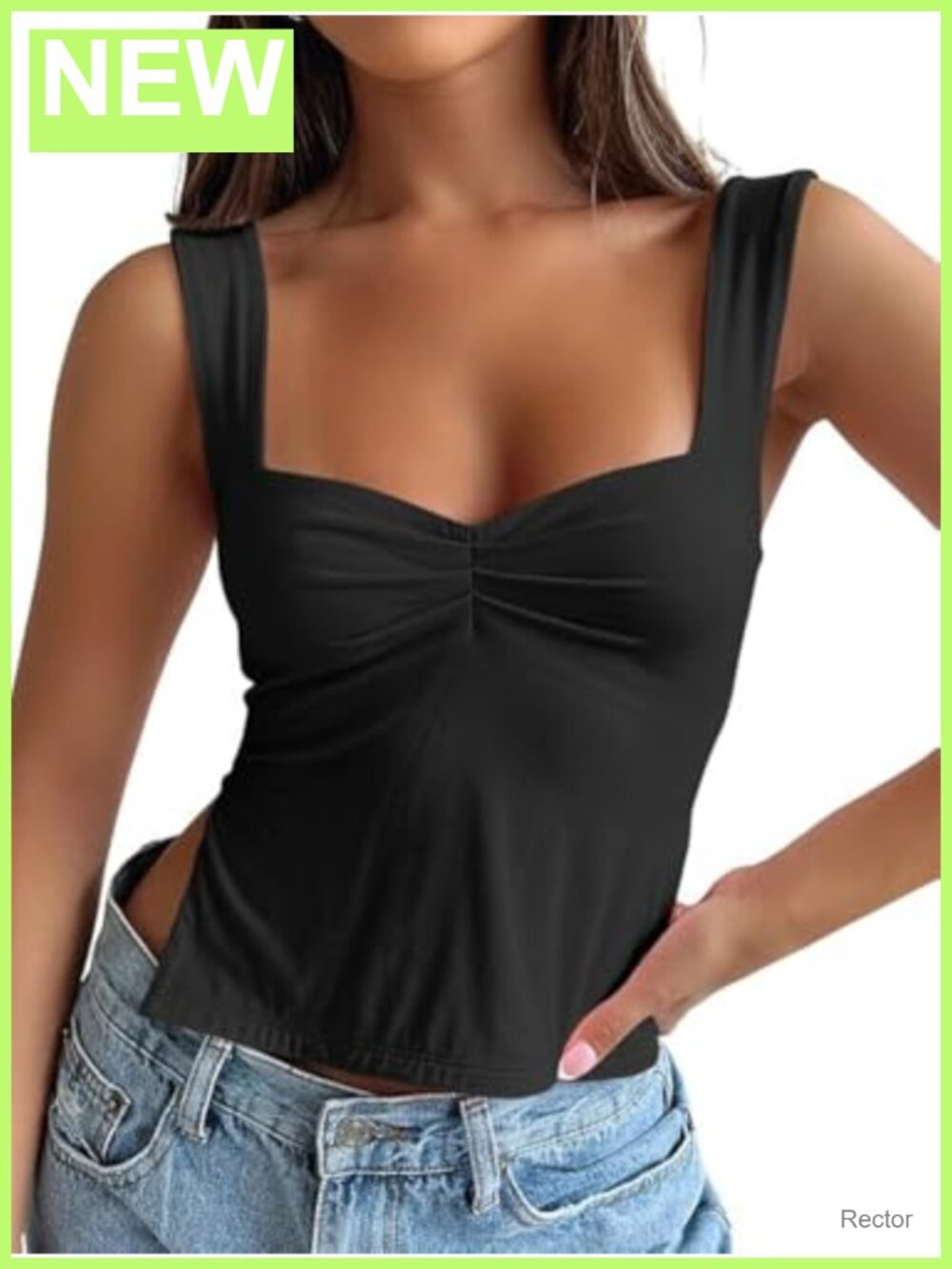 Crop Tank Top Sweetheart Neck Ruched Backless Slim Fit Summer Going Out